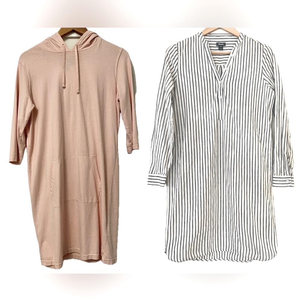Bundle of 2 ROOTS dresses, EUC, size small.